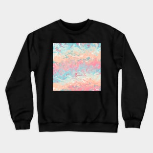 Summer Vibes Liquid Marble Pattern Crewneck Sweatshirt